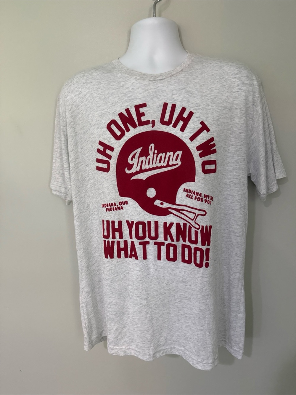 University Of Indiana Hoosiers Curt Cignetti Fight Song T-Shirt NWT - XL